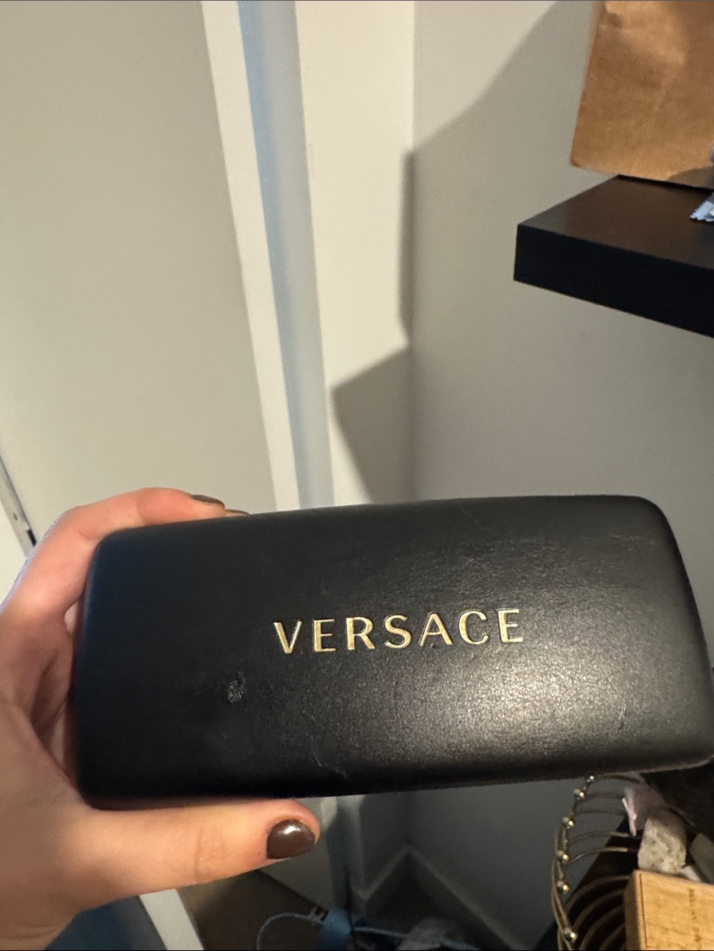 Versace Black and Gold Sunglasses
